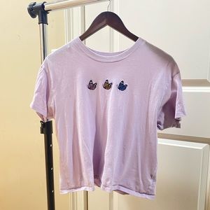 American Eagle Lavender Butterfly Shirt